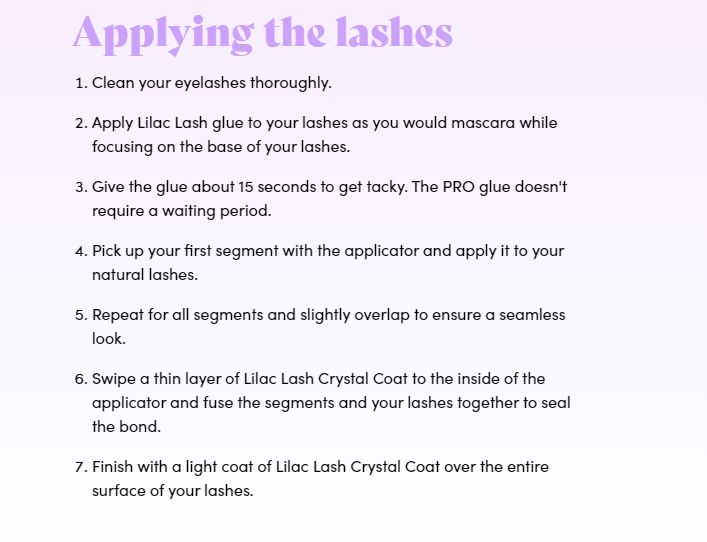 Lilac Lash Applicator