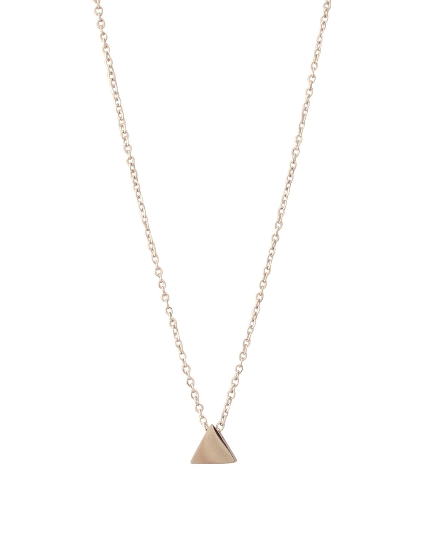 Steady Triangle Necklace in Silver